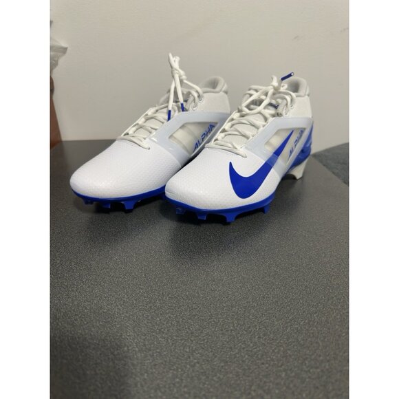 Nike Alpha Menace 4 Pro Football Cleats FD7037-103 White Royal Blue Size 9 - Picture 4 of 10